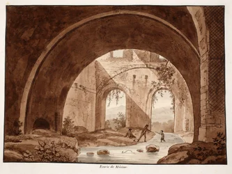 The Stables of the Villa Maecenas, 1833